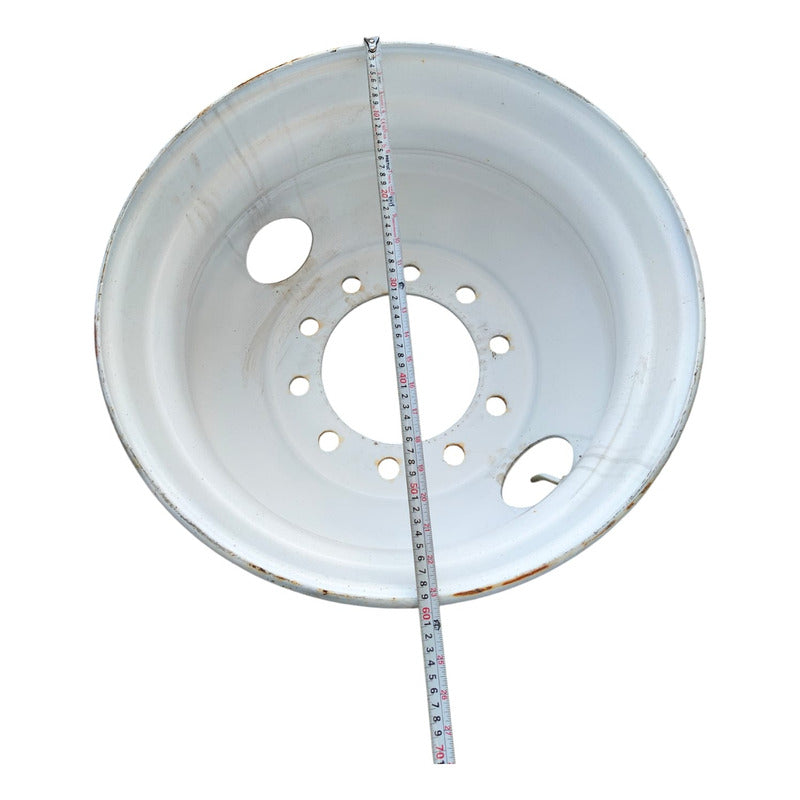 Rin 22.5 Fierro Acero 10 Birlos Camión R22.5 Unemon Blanco