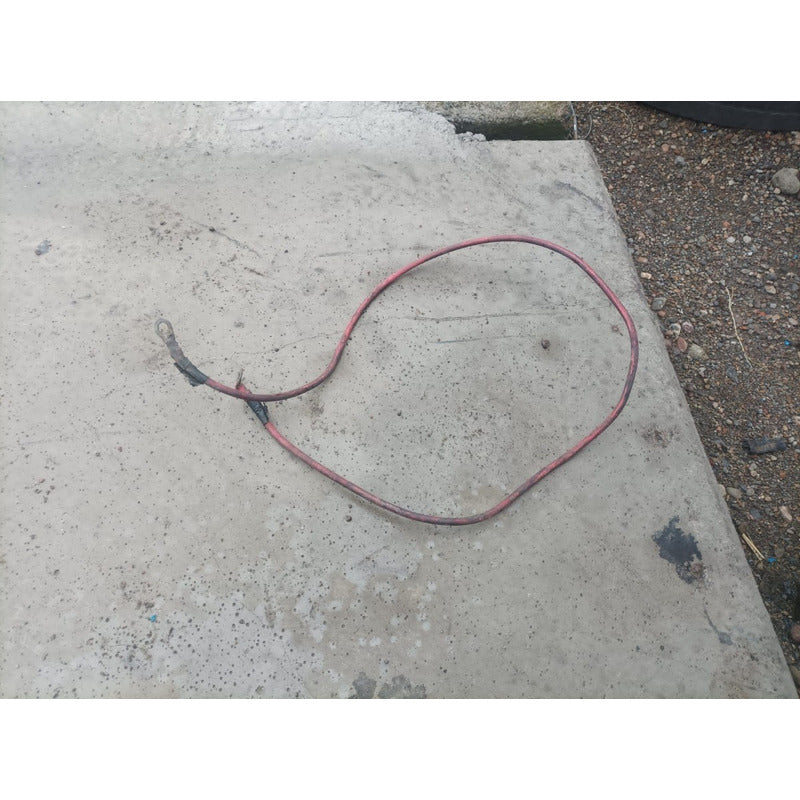 Cable Corriente Tierra Automotriz Bateria Rojo 3/4 1.30m