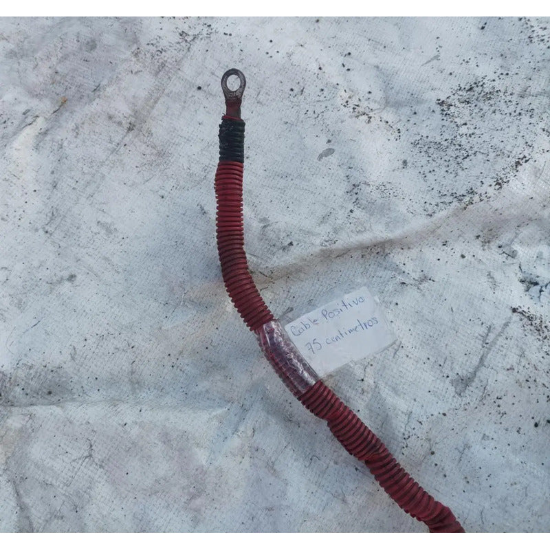 Cable Corriente Tierra 1 Pulgada 75cms Rojo