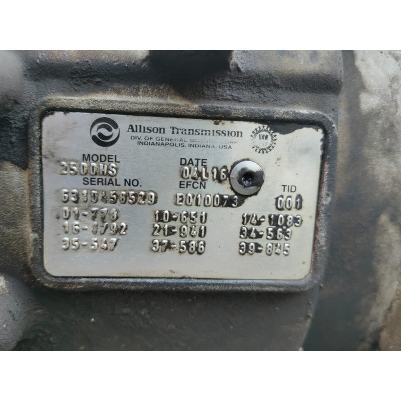 Transmisión Automática Allison 2500hs Freightliner M2 Turbin