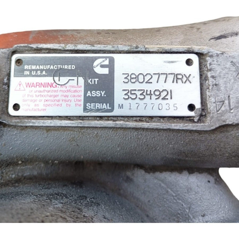 Turbo Cargador Holset Para Motor Cummins 5.9 Isb Casco