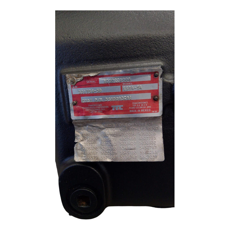 Transmisión Spicer 5 Velocidades Intermedia Es56-5a Caja