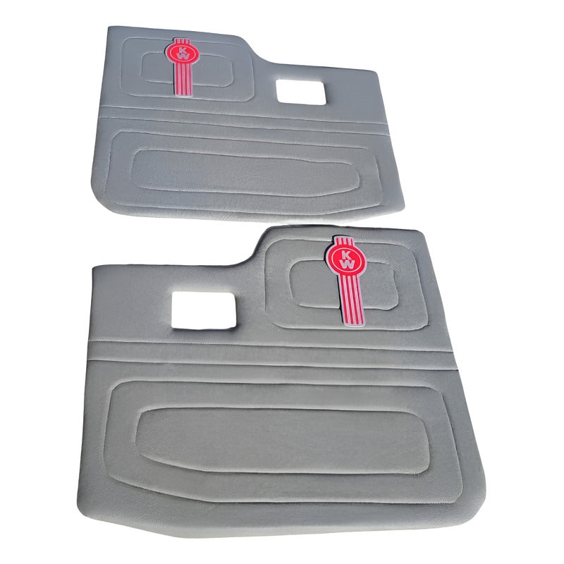 Tapa Panel Puerta Cabina Kenworth T300 T370 T600 Gris Par