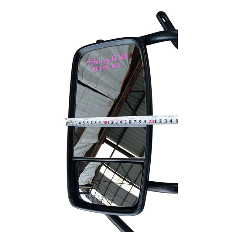 Soporte Espejo Lateral Sterling Fl360 Freghtliner Copiloto Negro