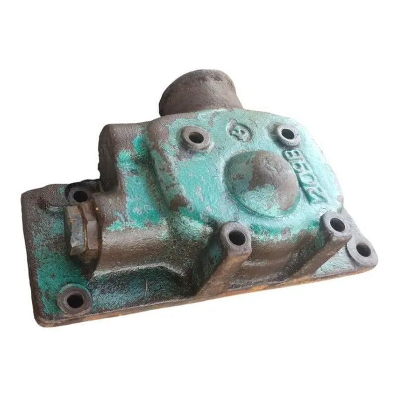 Caja Termostato Codo Agua Refrigerante Motor Diesel Verde