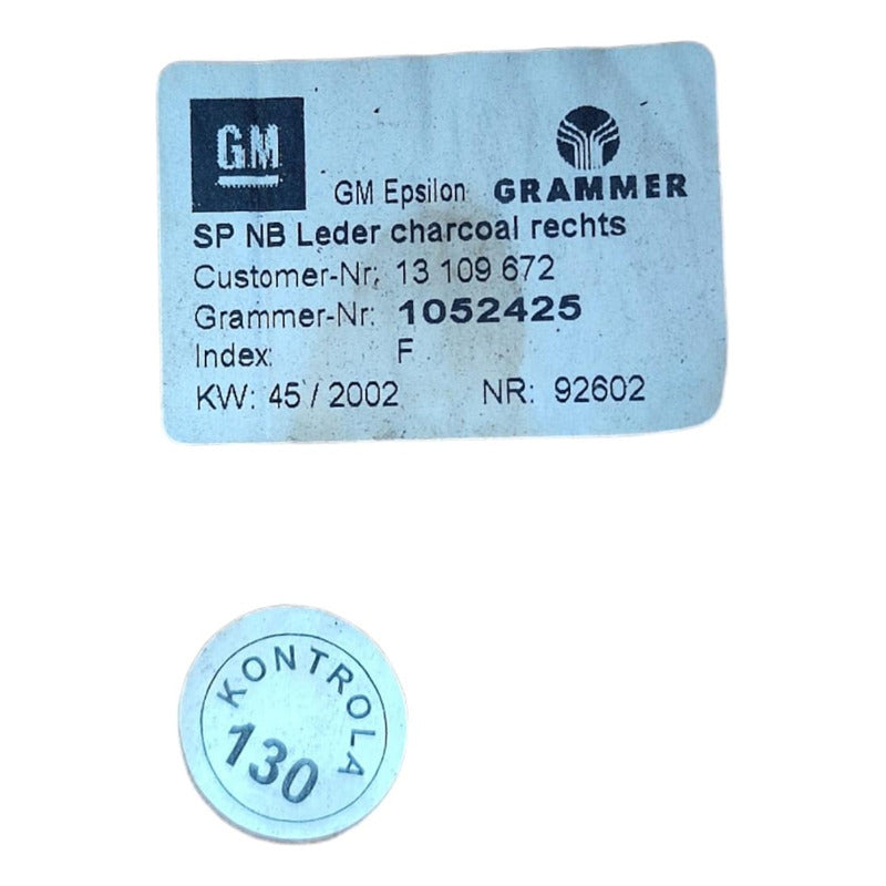 Codera Asiento Trasero Vectra 2003 V6 3.2
