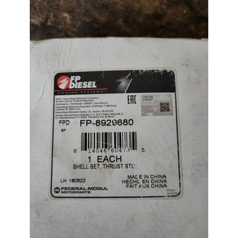 Cojinete De Biela Empuje Principal Stdr Motor Detroit Serie