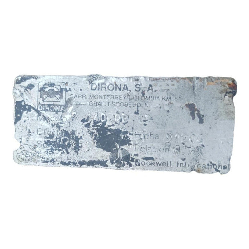 Flecha Diferencial Rockwell International Dirona 24 Dientes