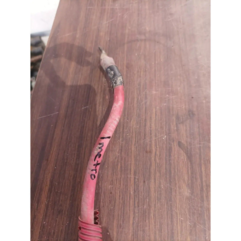 Cable Corriente Automotriz Bateria Rojo 1 Metro Detalle
