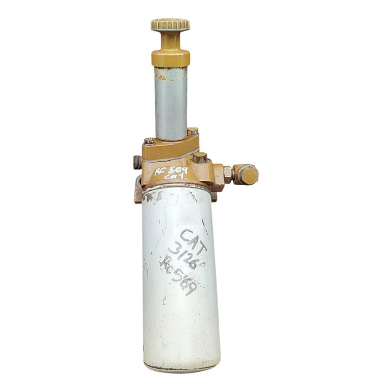 Soporte Filtro Diesel Cebadora Bomba Purgadora Caterpillar Blanco