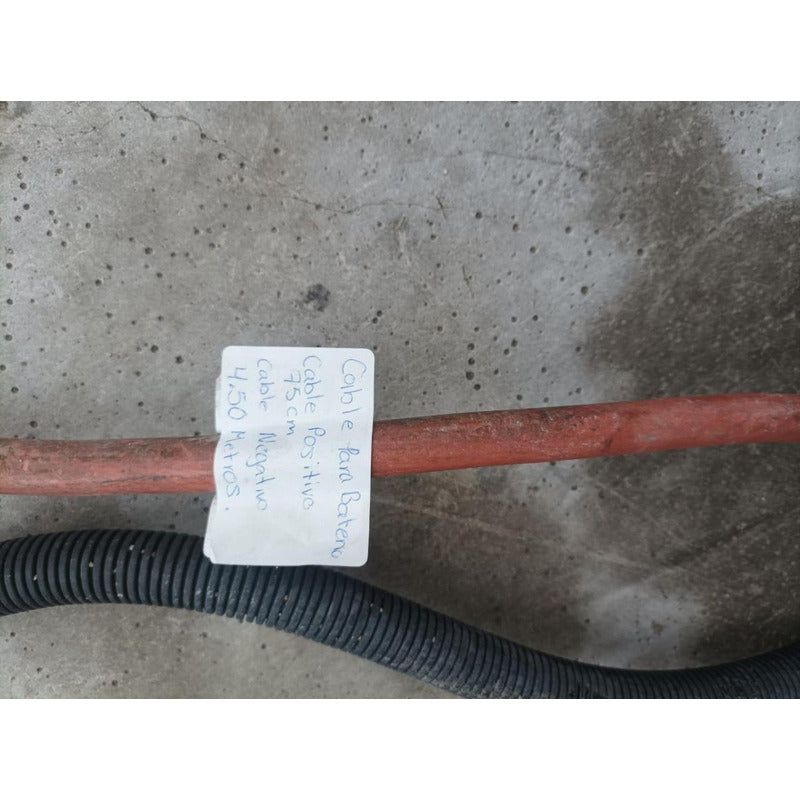 Cable Corriente Tierra Camión Automotriz Positivo Negativo