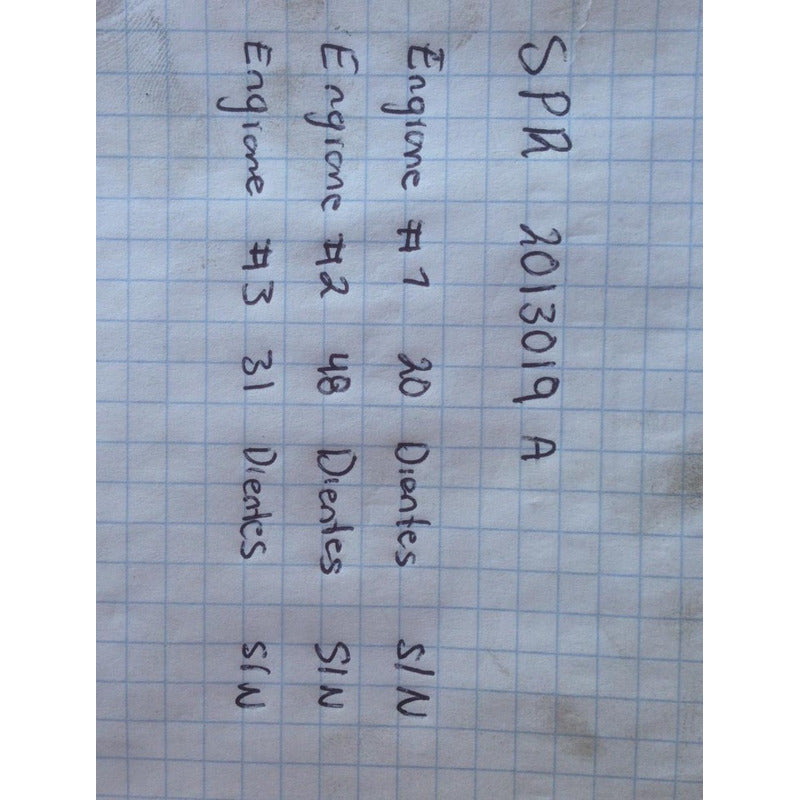 Flecha Mando Engrane Transmisión Spicer Caja Velocidades