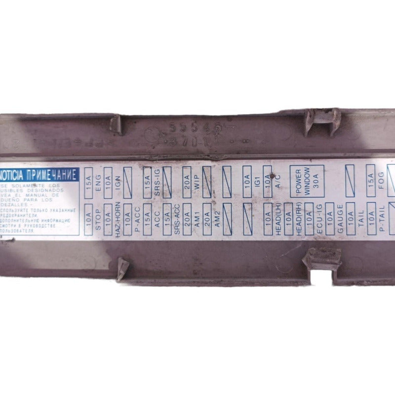 Tapa Cubierta Forro Fusibles Cabina Hino 300 514 616