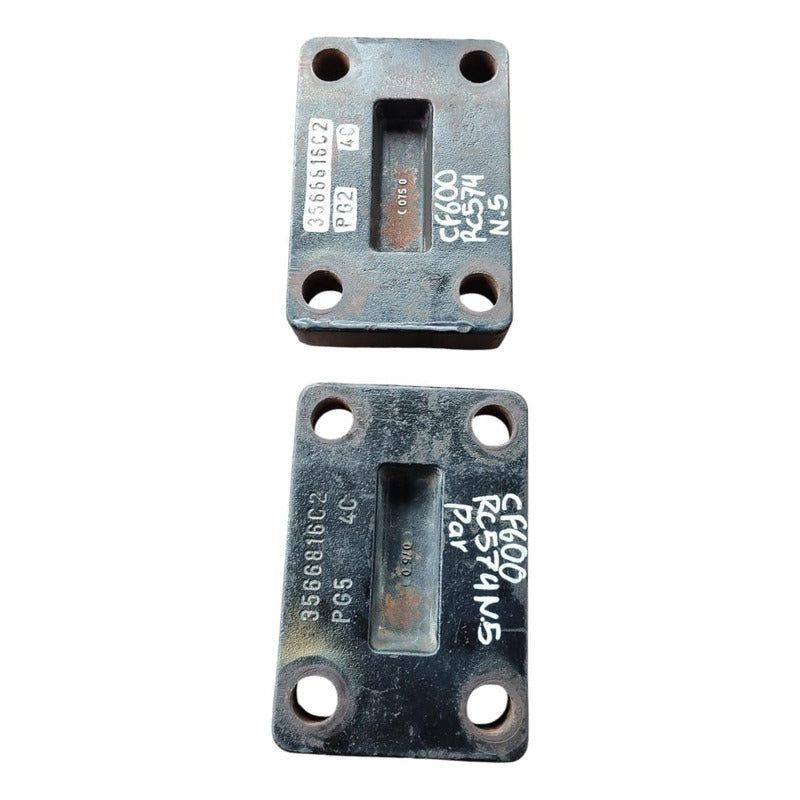 Soporte Placa Perno U 4 Grados Motor International Cf600 Par
