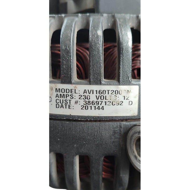 Alternador Cf600 Citystar Vt275 International 12v 230 Ampers