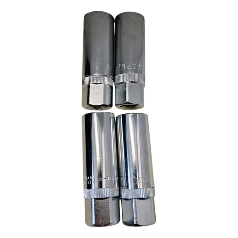 Kit 4 Dados Bujias Quality Honda Cr-v 16 Mm Plateado