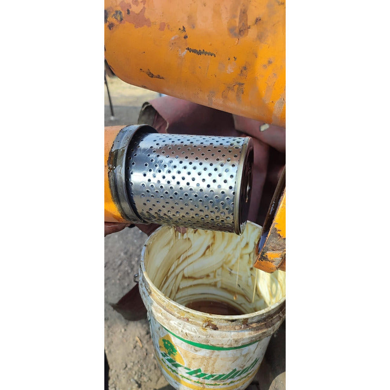 Base Soporte Filtro Aceite Hidráulico Doble Universal Camión