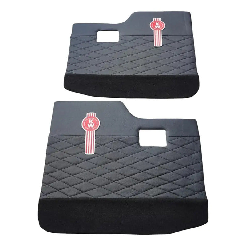 Tapa Panel Puerta Kenworth T300 T370 Negro Alfombra Par Negro