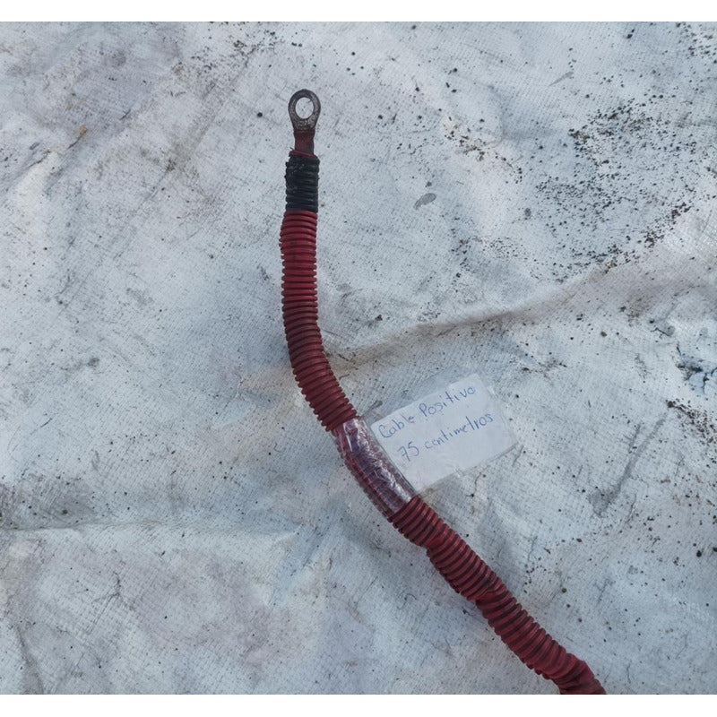 Cable Corriente Tierra 1 Pulgada 75cms Rojo