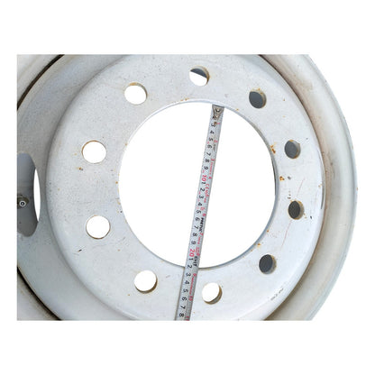 Rin 22.5 Fierro Acero 10 Birlos Camión R22.5 Unemon Blanco