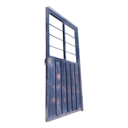Puerta Fierro Sin Vidrios Negro