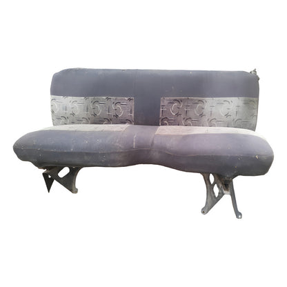 Asiento Corrido Tela Freightliner Fl 70 Fl80 Base Soporte Gris Oscuro