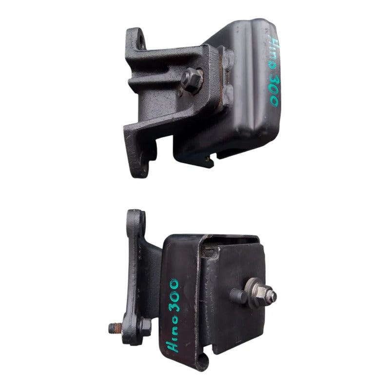 Soporte Goma Hule Tacón Motor Hino 300 716 816 Par