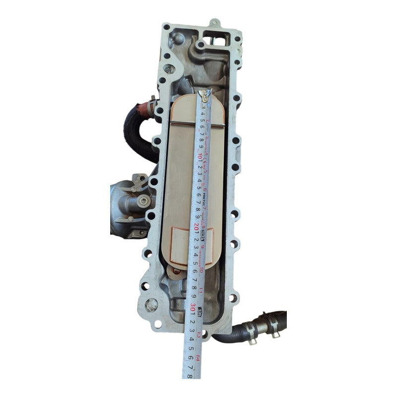 Base Filtro Tapa Enfriador Aceite Isuzu 4jj1 Elf 300 2018-23 Plateado