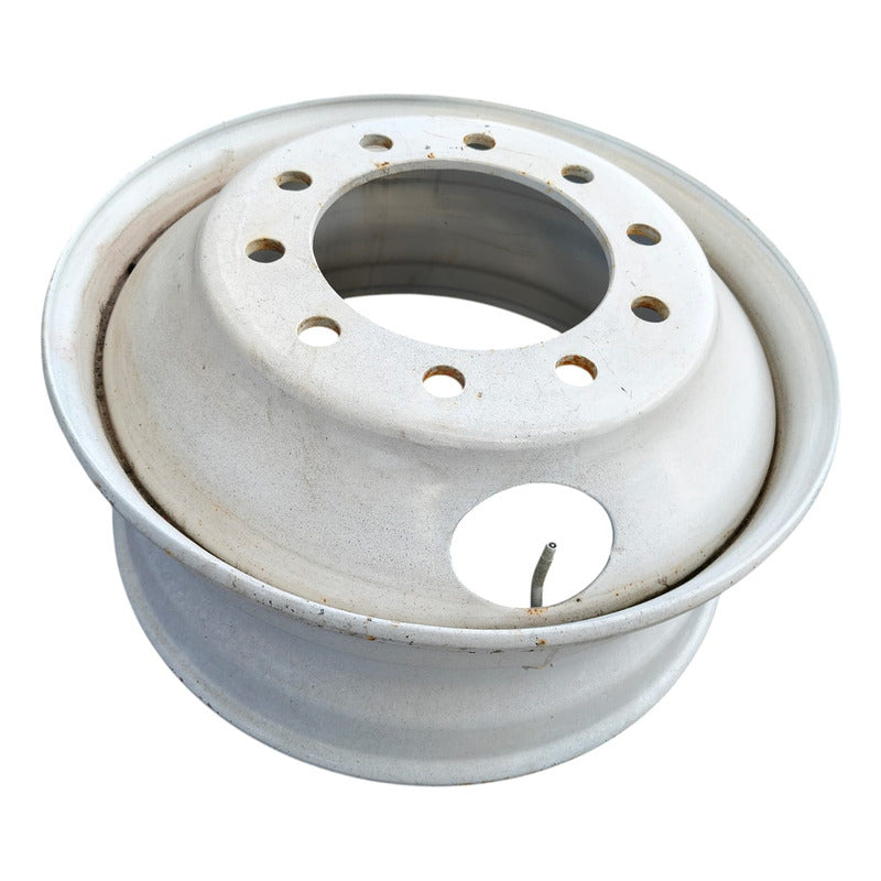 Rin 22.5 Fierro Acero 10 Birlos Camión R22.5 Unemon Blanco