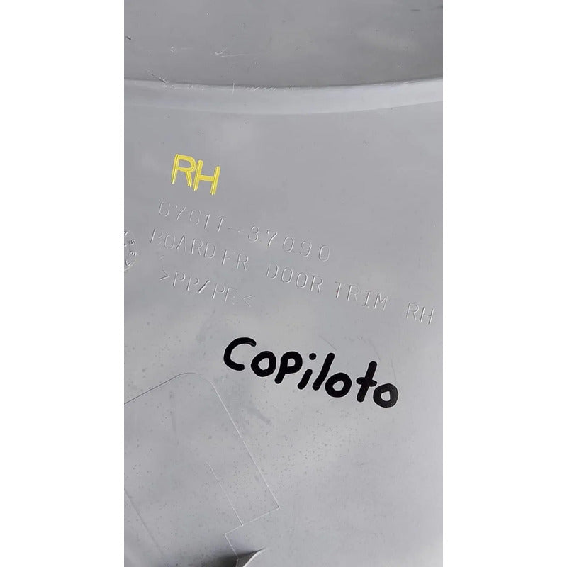 Tapa Cubierta Puerta Hino 300 816 716 Copiloto Gris