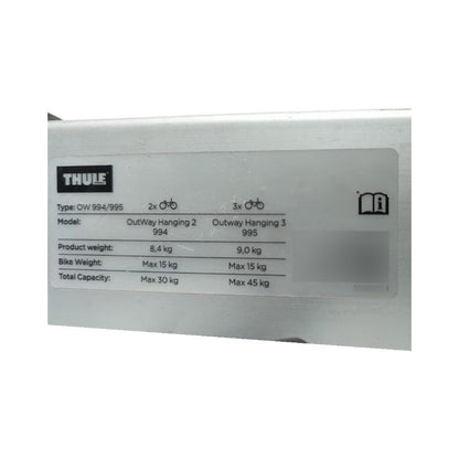 Rack Porta Bicicletas Jalon Tiron Thule 3 Bicis - Negro