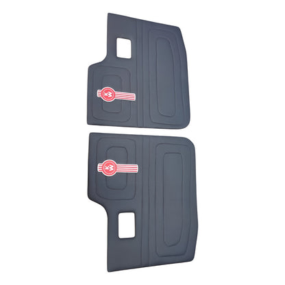 Tapa Panel Puerta Cabina Kenworth T300 T370 T600 Negro Par Negro