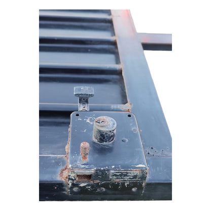 Puerta Fierro Sin Vidrios Negro