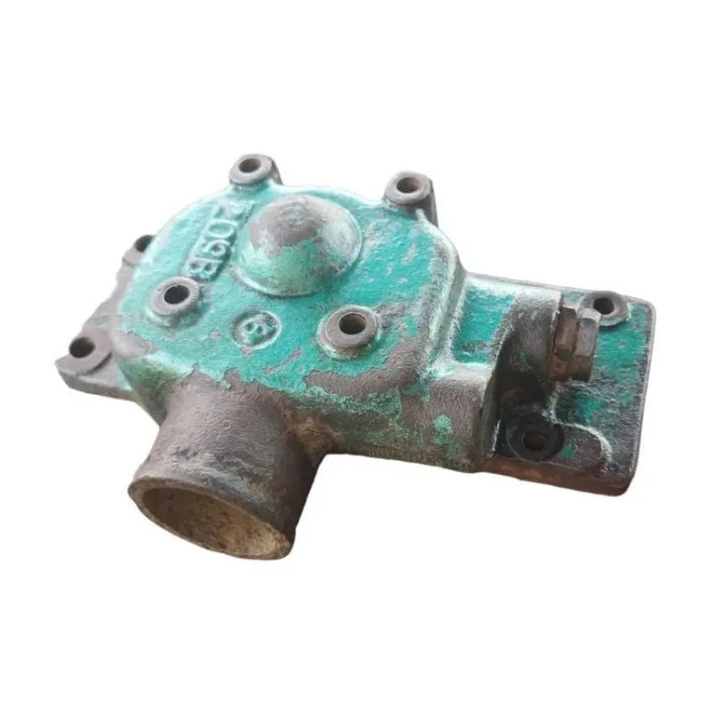Caja Termostato Codo Agua Refrigerante Motor Diesel Verde