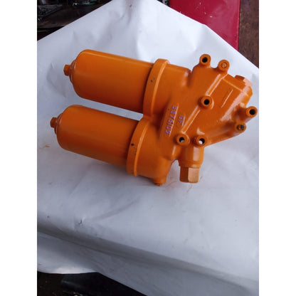 Base Soporte Filtro Aceite Hidráulico Doble Universal Camión