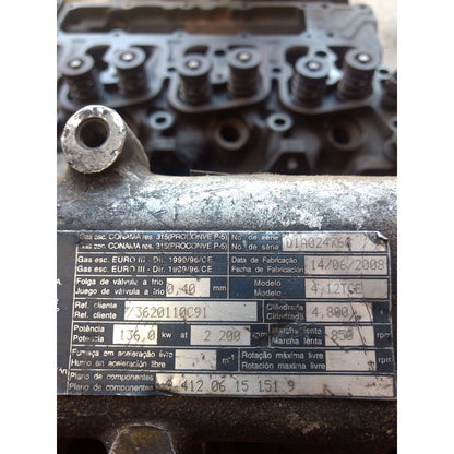 Árbol De Levas Motor Mwm 412tge Revisado International Acteo