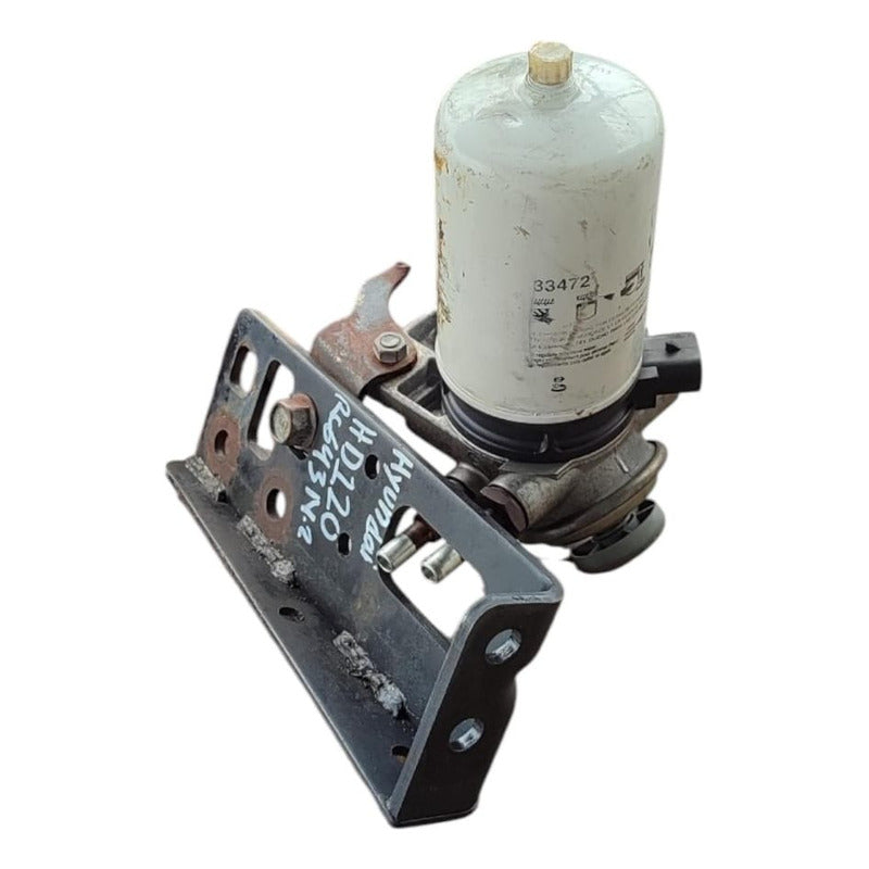 Base Soporte Filtro Diesel Cebadora Bomba Purgador Hyundai Blanco