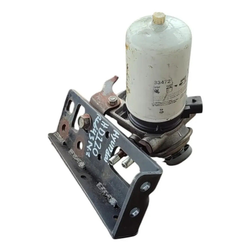 Base Soporte Filtro Diesel Cebadora Bomba Purgador Hyundai Blanco