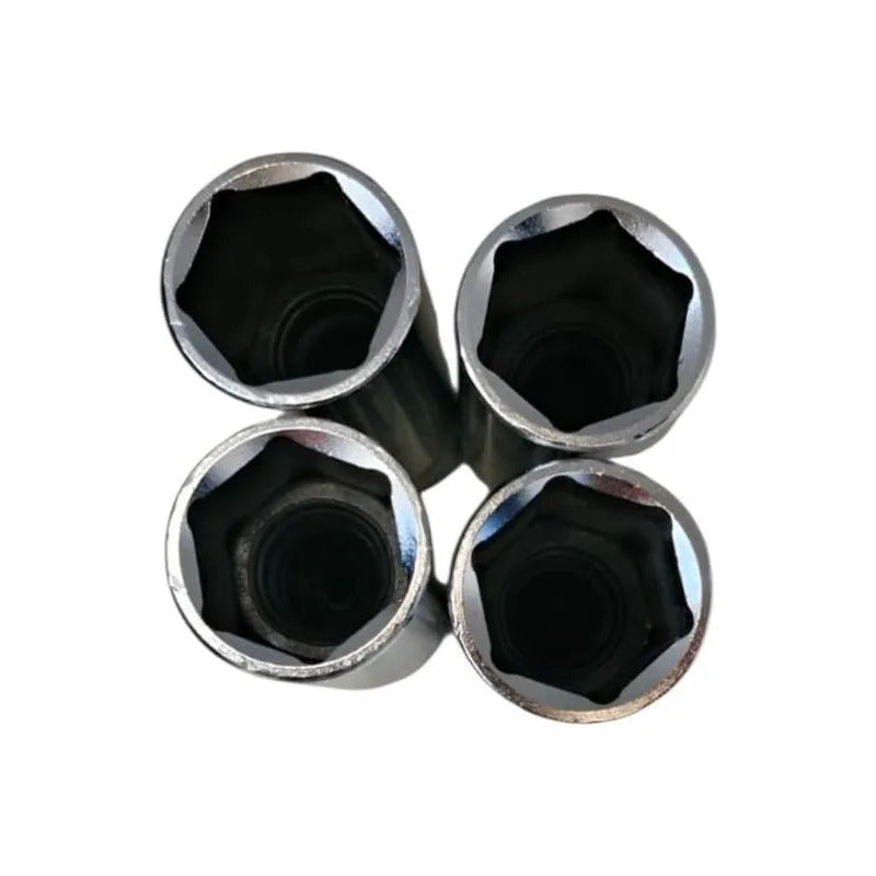 Kit 4 Dados Bujias Quality Honda Cr-v 16 Mm Plateado