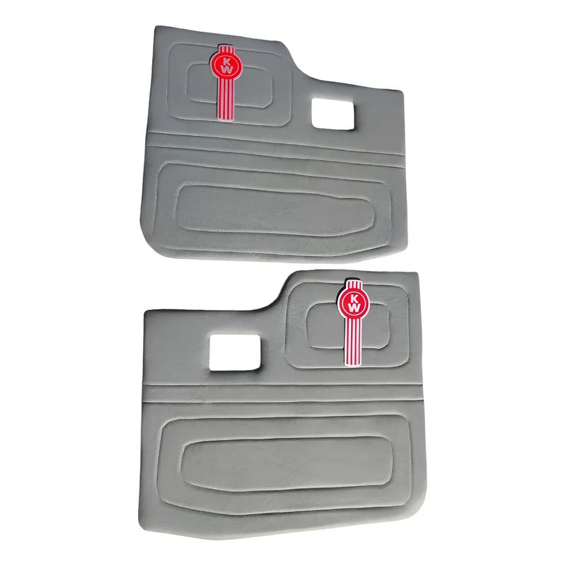 Tapa Panel Puerta Camion Kenworth T300 T370 T600 Gris Par Gris