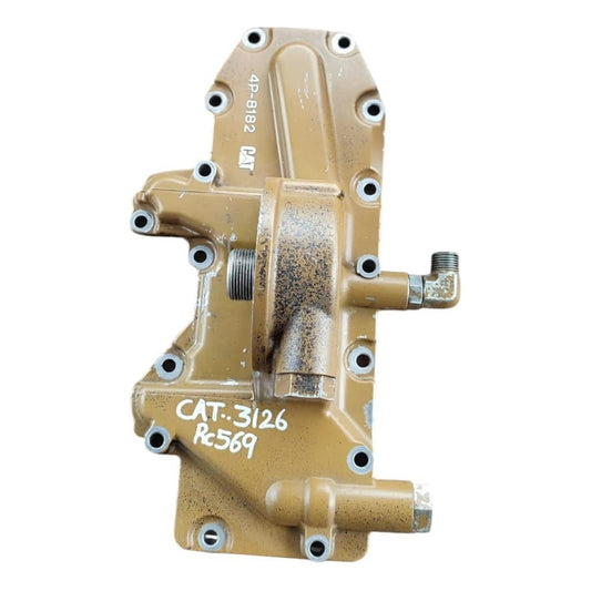 Tapa Cubierta Enfriador Aceite Motor Caterpillar 3126 Azul