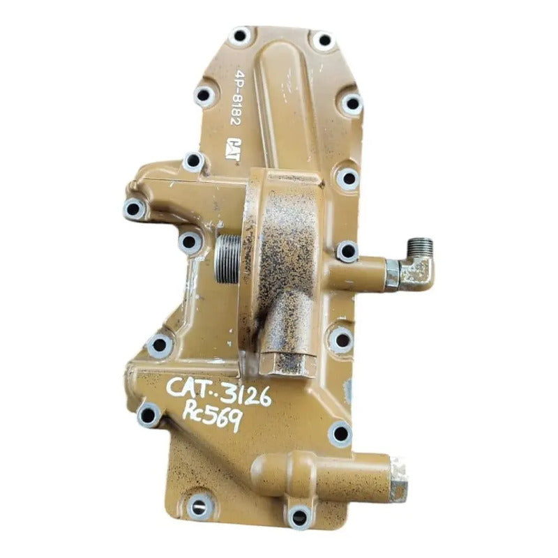Tapa Cubierta Enfriador Aceite Motor Caterpillar 3126 Azul