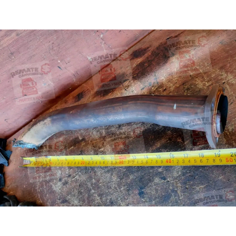 Tubo Cople Escape Mofle Turbo Motor Isuzu 4hk1 Elf Marrón Oxidado