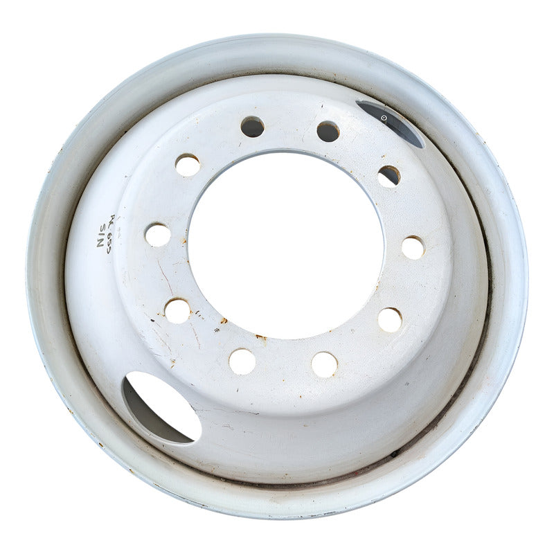 Rin 22.5 Fierro Acero 10 Birlos Camión R22.5 Unemon Blanco