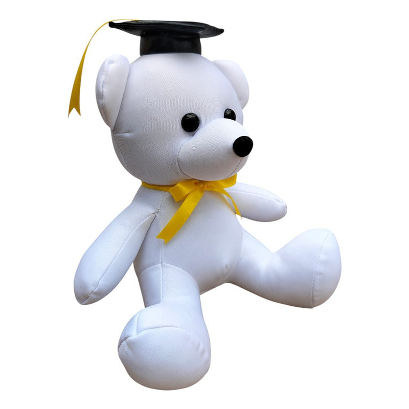 Oso Graduación 5 Piezas De 22 Cm Blanco