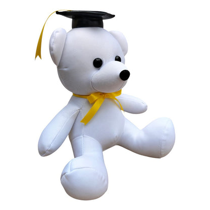 Oso Graduación 5 Piezas De 22 Cm Blanco