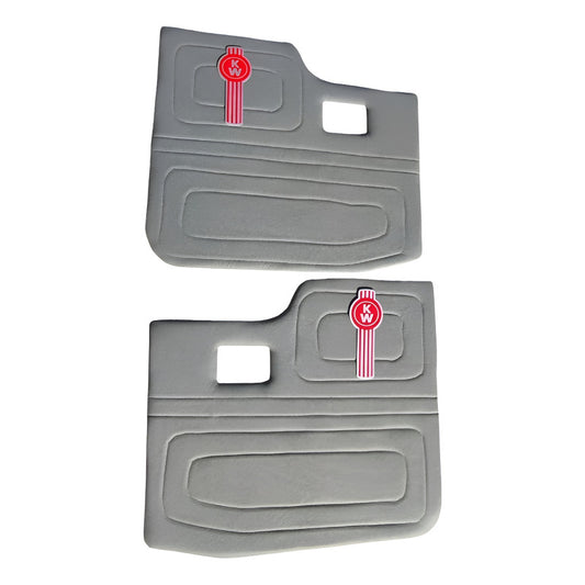 Tapa Panel Puerta Cabina Kenworth T300 T370 T600 Gris Par