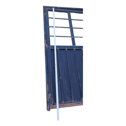 Puerta Fierro Sin Vidrios Negro