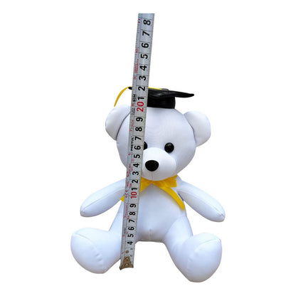 Oso Graduación 5 Piezas De 22 Cm Blanco