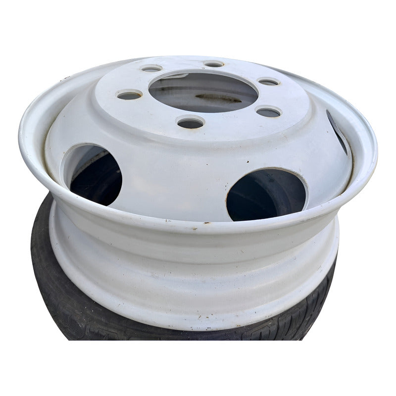 Rin 19.5 6 Birlos Camión Isuzu Elf Hino 300 - Blanco